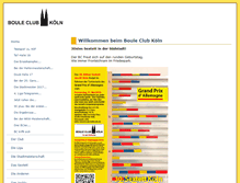 Tablet Screenshot of bouleclubkoeln.de